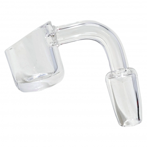 14mm Male 90 Angle Slant Cut Quartz Banger 40Ct JAR - [BN100]